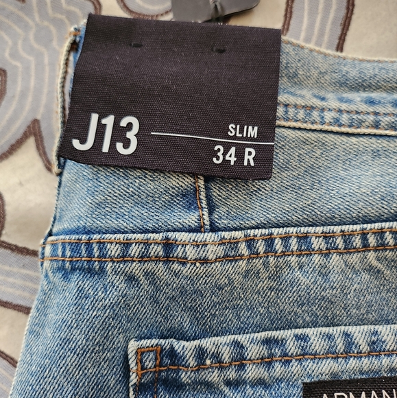 SOLD!!!¡ $120 Armani Exchange AX Men's Blue Jeans 34X34 Icon Casual Slim Fit - Picture 5 of 9